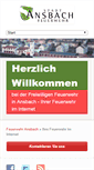 Mobile Screenshot of feuerwehr-ansbach.de